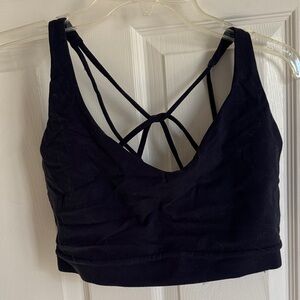 Athleta Black Strappy Sports Bra